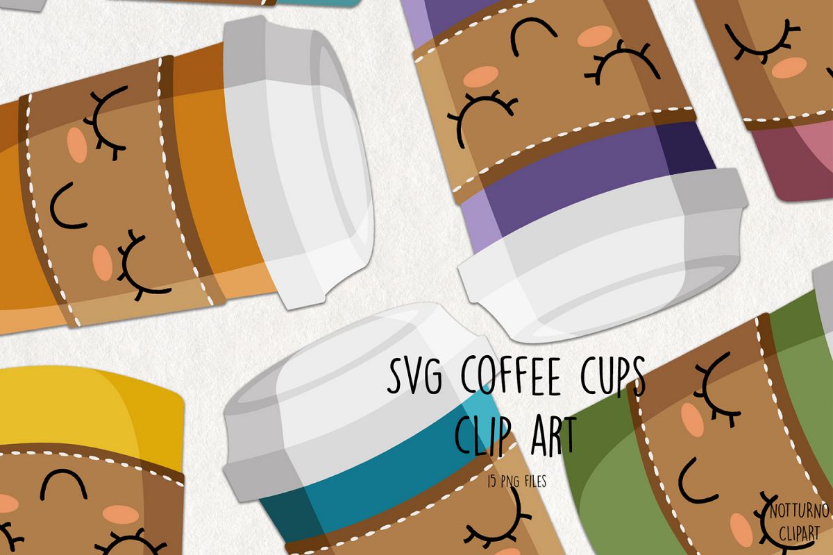 Download Svg Coffee Cups Clip Art PSD Mockup Templates