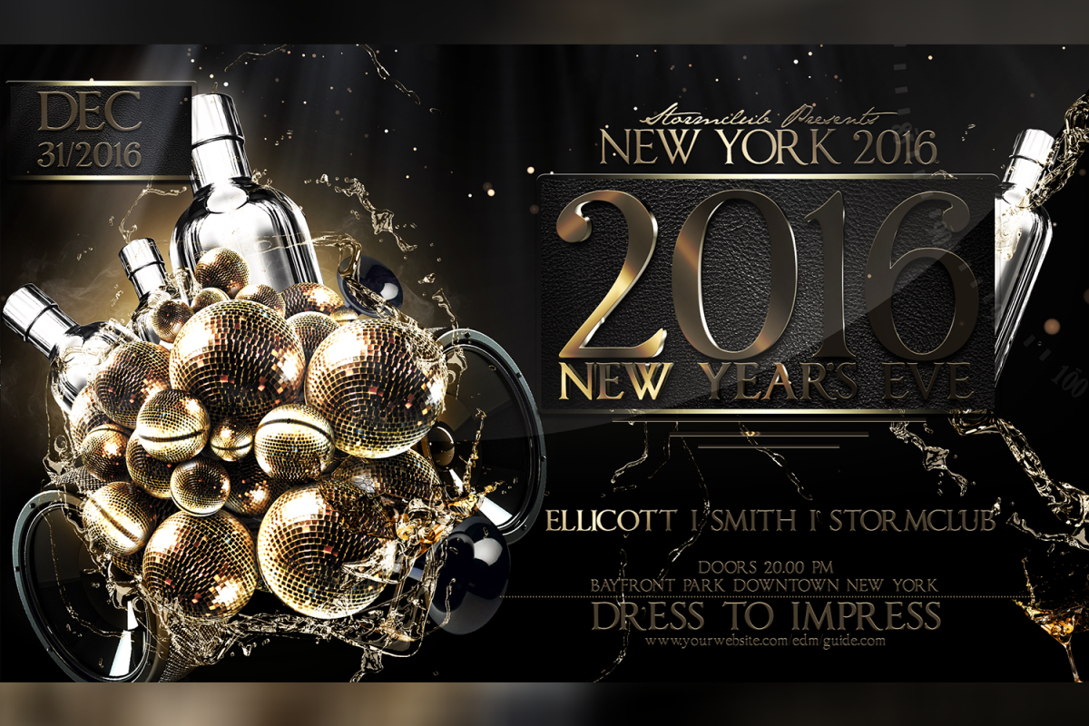 New Year Party Flyer example image 1