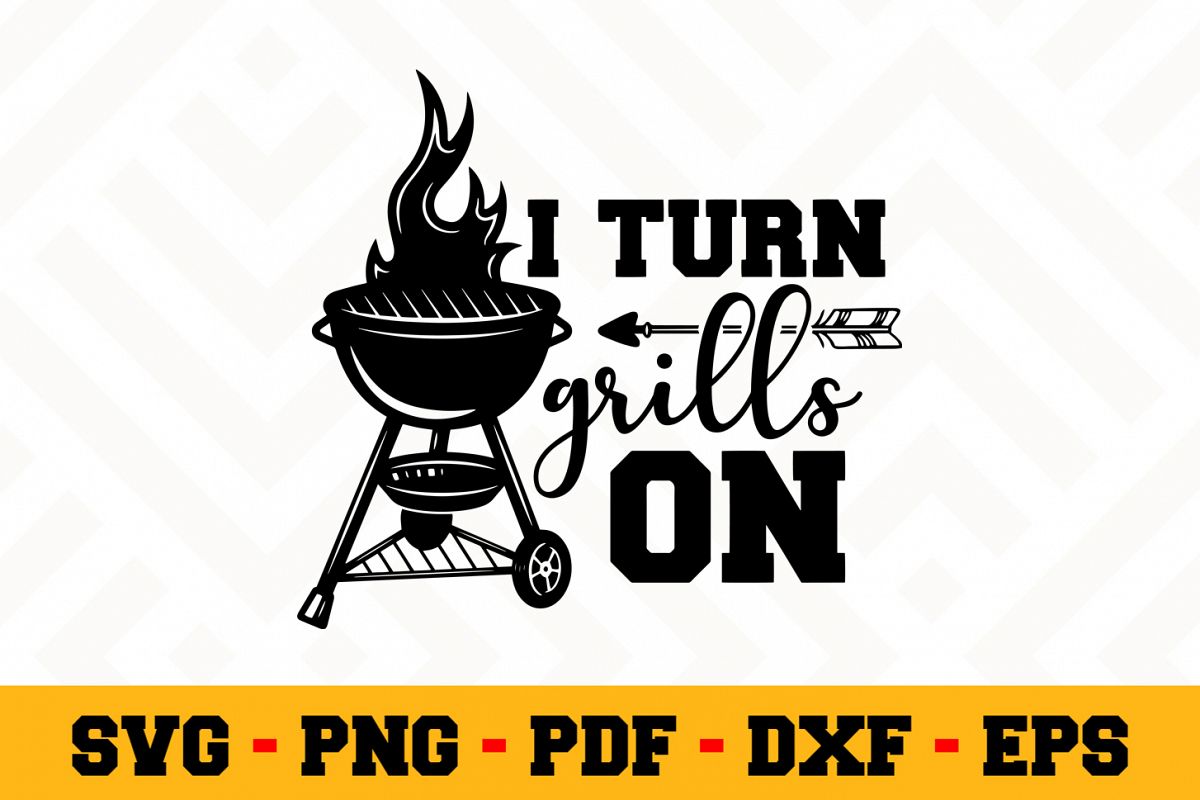 BBQ SVG Design n613 | Barbecue Grill SVG Cut File example image 1