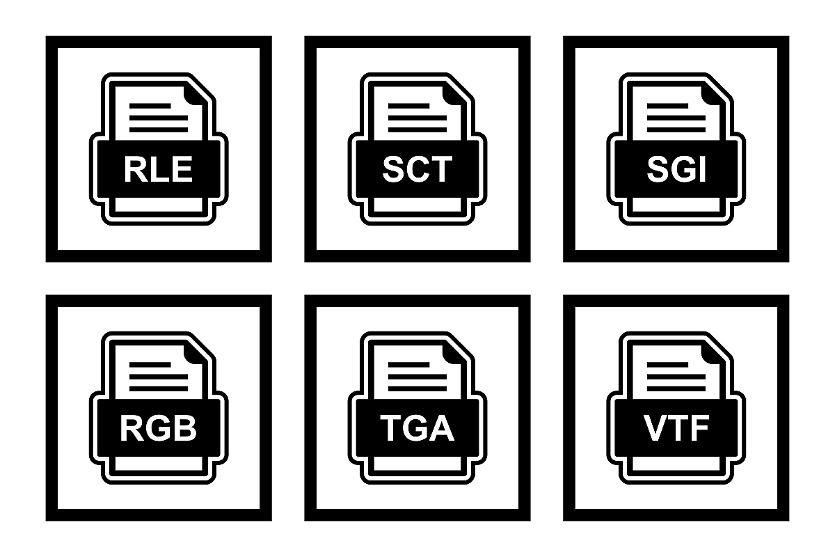 Set Of File Formats Icons example image 1