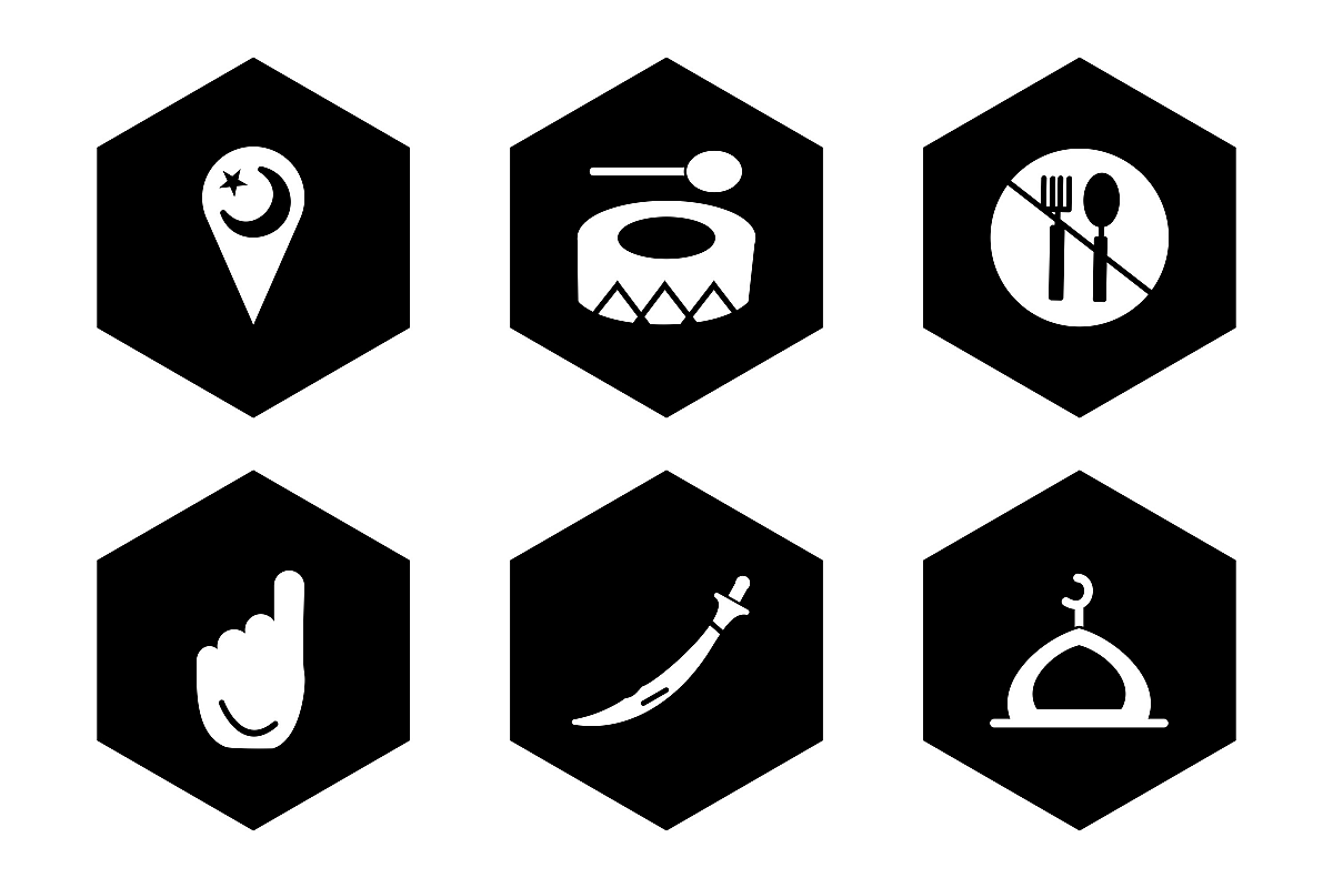 Set Of Ramadan Icons example image 1