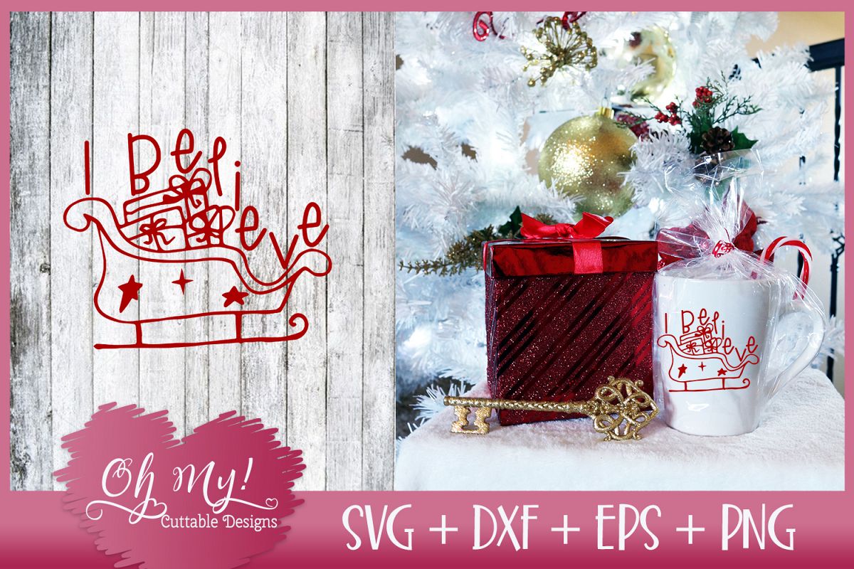 I Believe - SVG EPS DXF PNG Cutting File example image 1