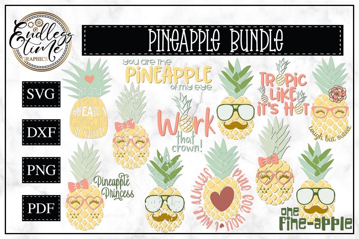 Download Pineapple Bundle - A fun Summer SVG Bundle (272801) | Cut ...