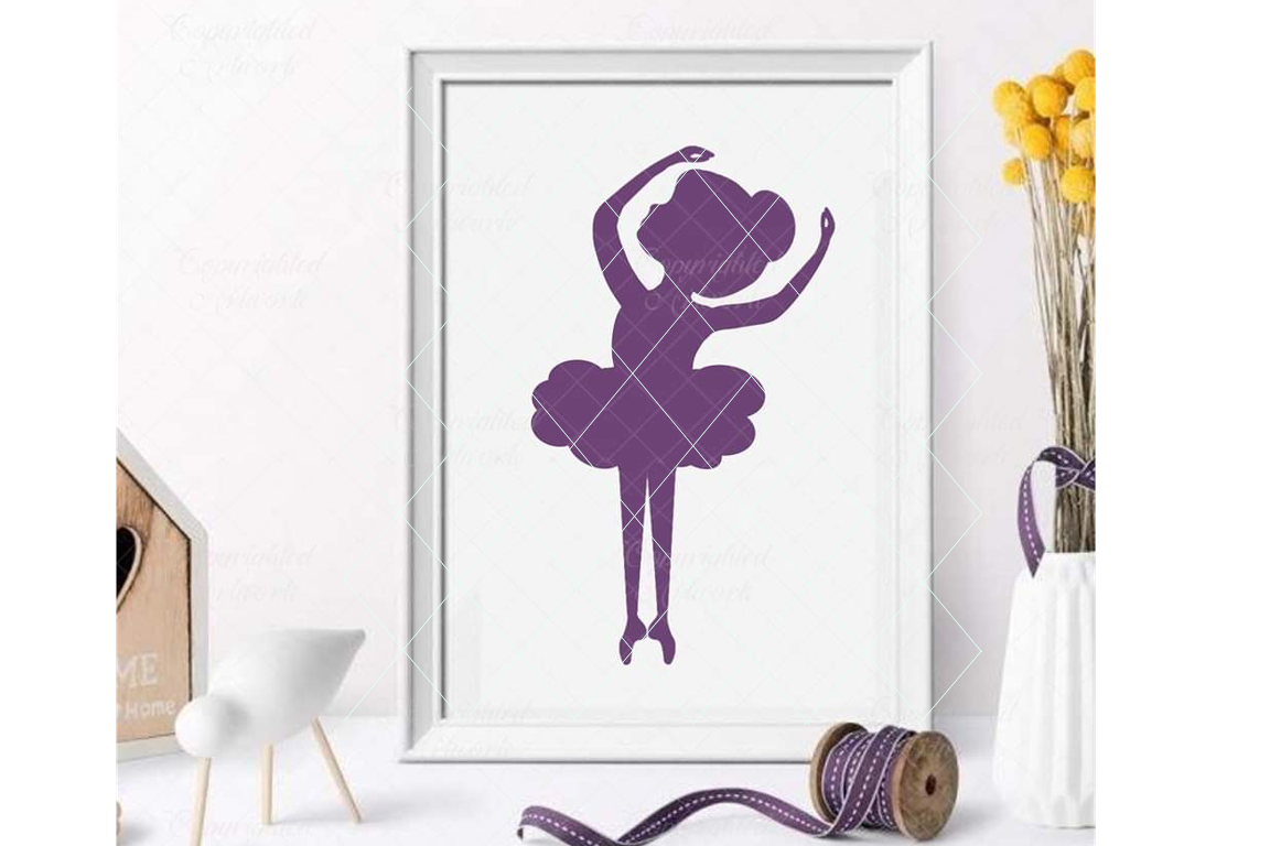 Ballerina svg, little ballerina svg, ballerina cut file example image 1