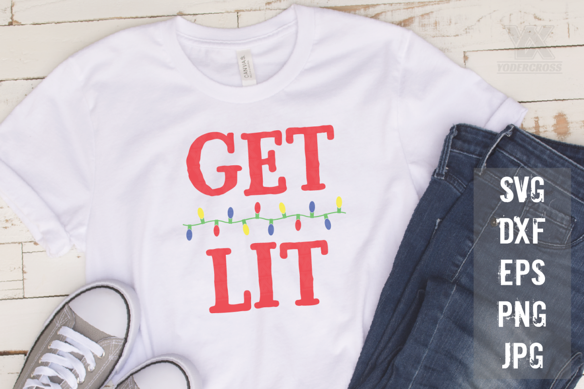 Get Lit Holiday SVG example image 1