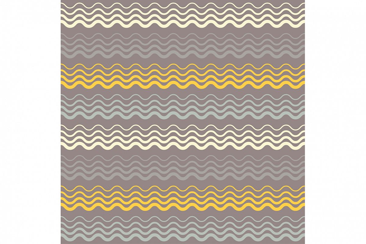 Seamless vector background with waves. Print. Repeating background. Cloth design, wallpaper. example image 1