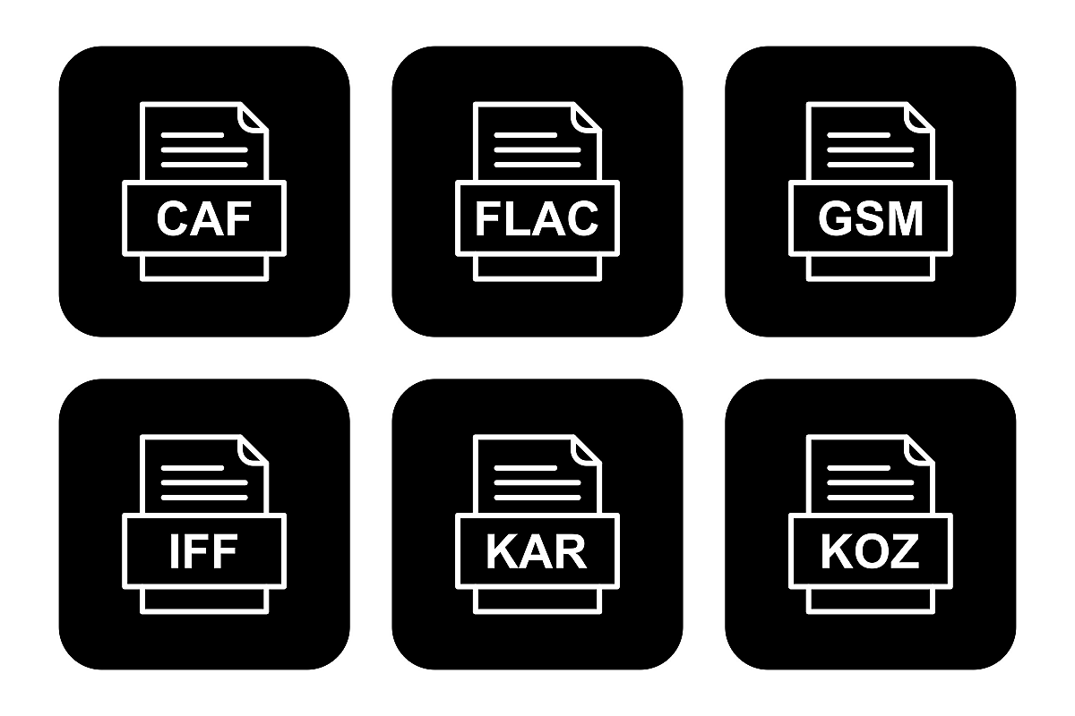 Set Of File Formats Icons example image 1