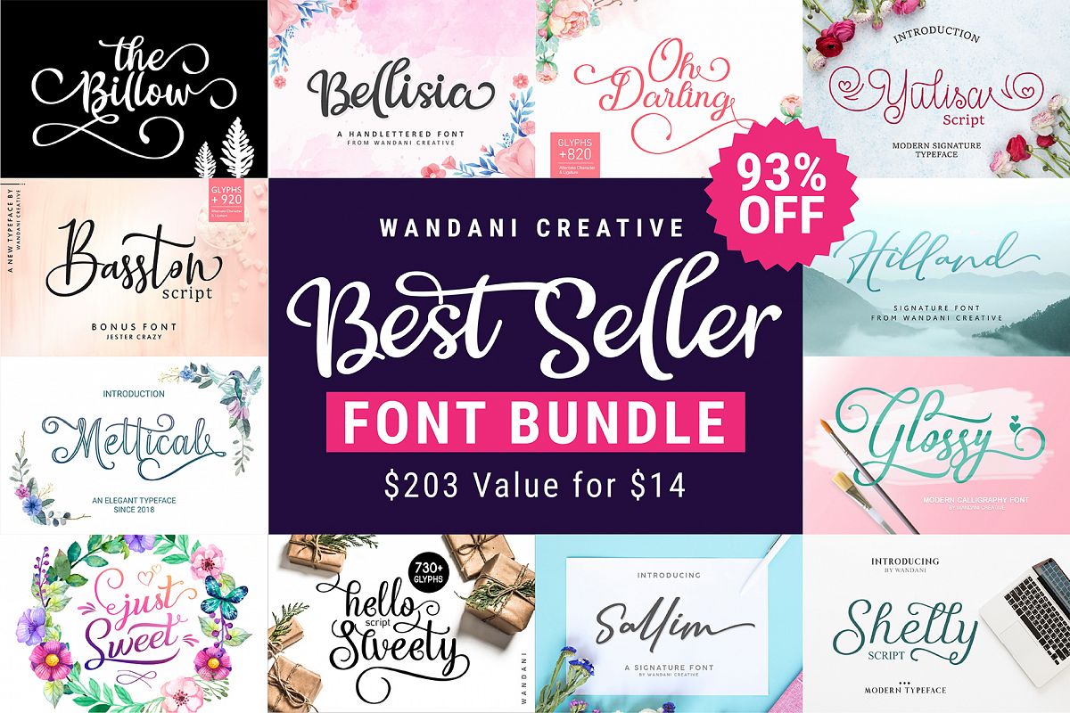 Best Seller Font Bundle example image 1