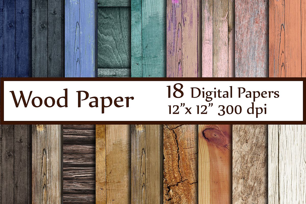 Wood Digital Paper example image 1