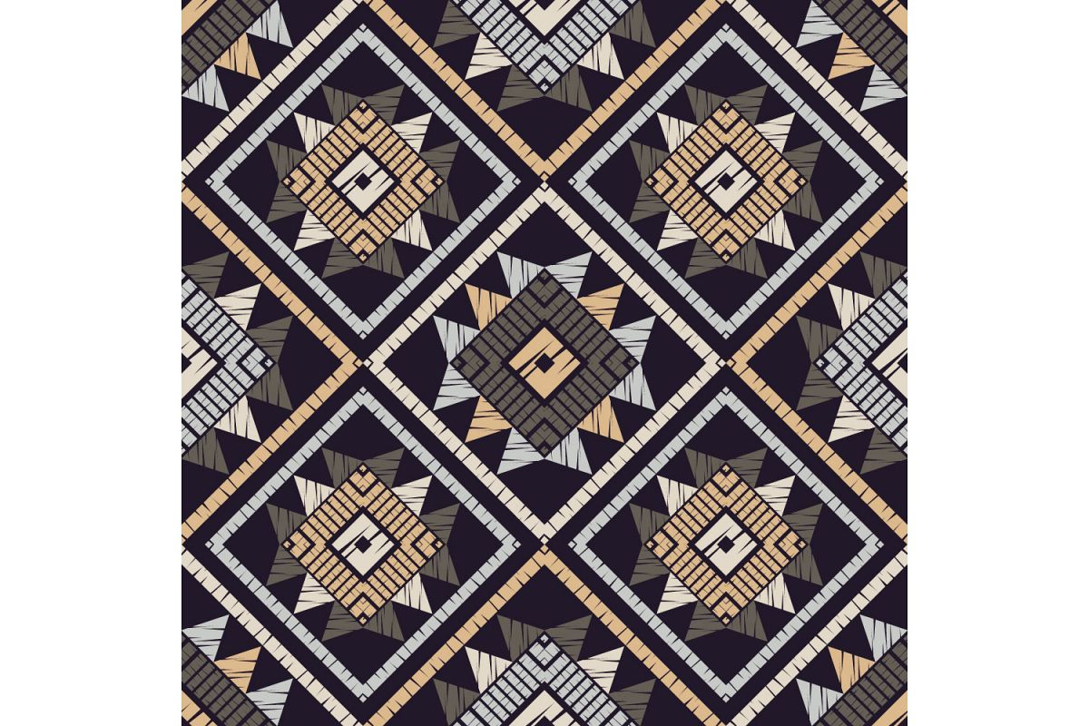 Ethnic boho ornament. Set of 10 seamless patterns. example image 1