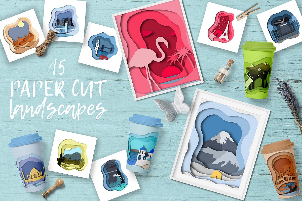 Paper Cut Landscapes.