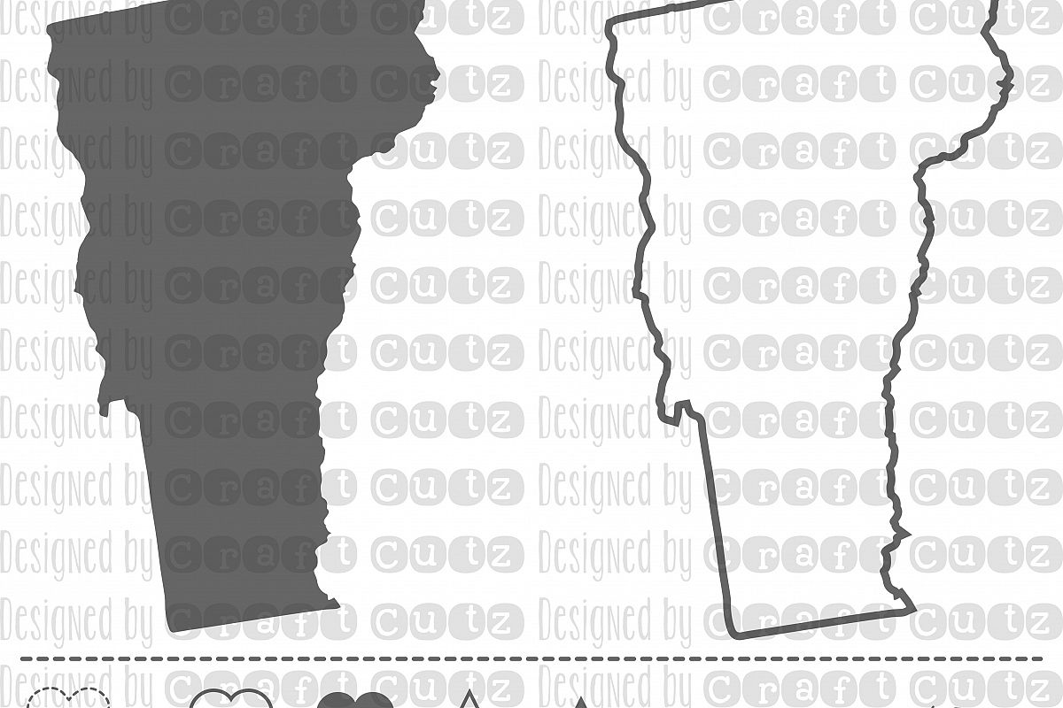 VERMONT svg, State svg Files, Vermont Vector, United States svg, State ...
