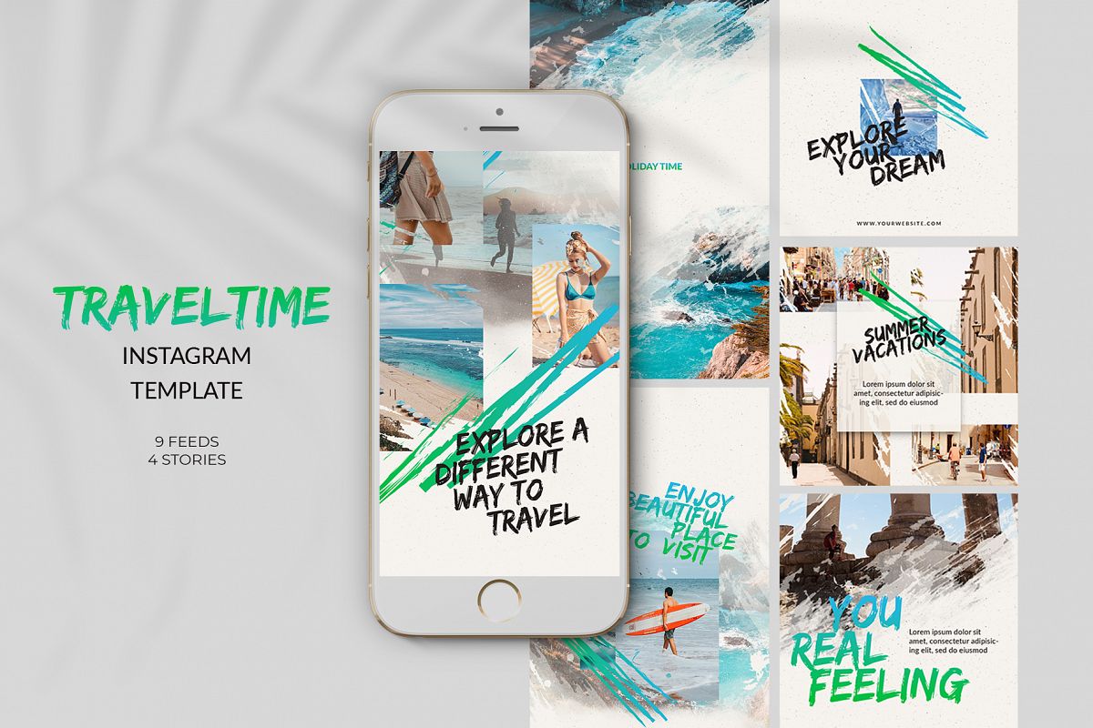 Travel Time Instagram Templates example image 1