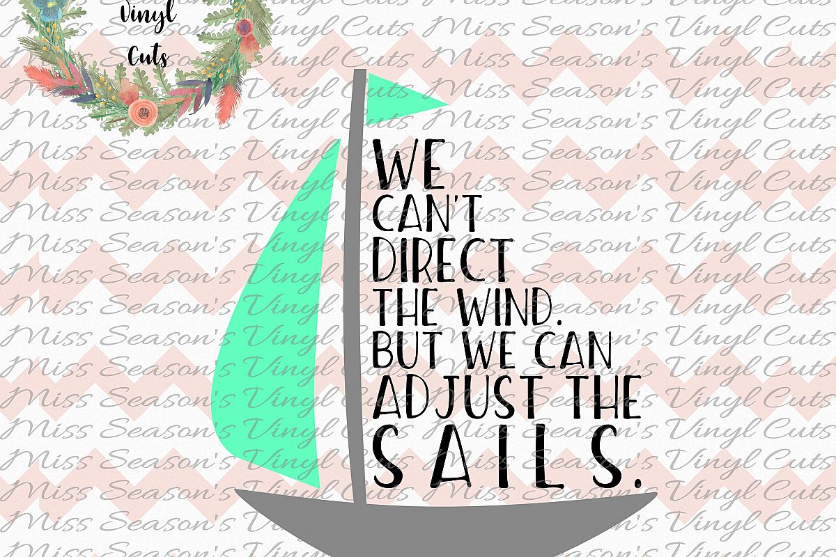 Sailboat Quote SVG example image 1