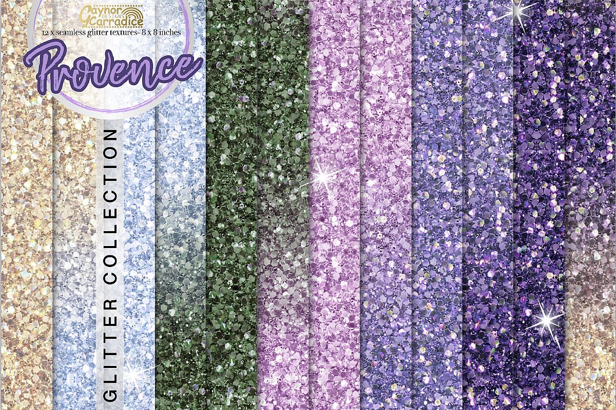 Provence- purple Glitter backgrounds example image 1