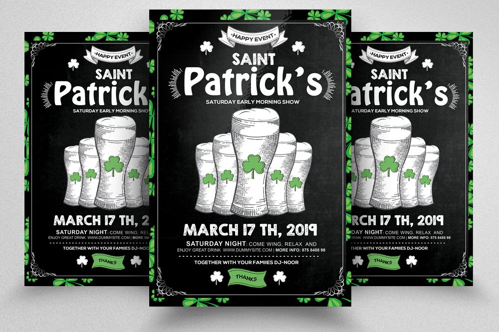 St. Patricks Day Flyer Template example image 1