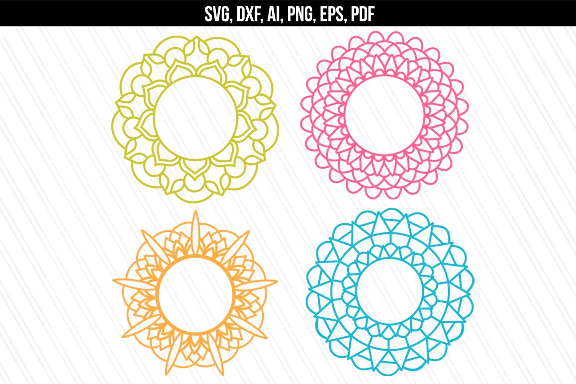 Download Mandala svg/dxf cutting files (90534) | SVGs | Design Bundles