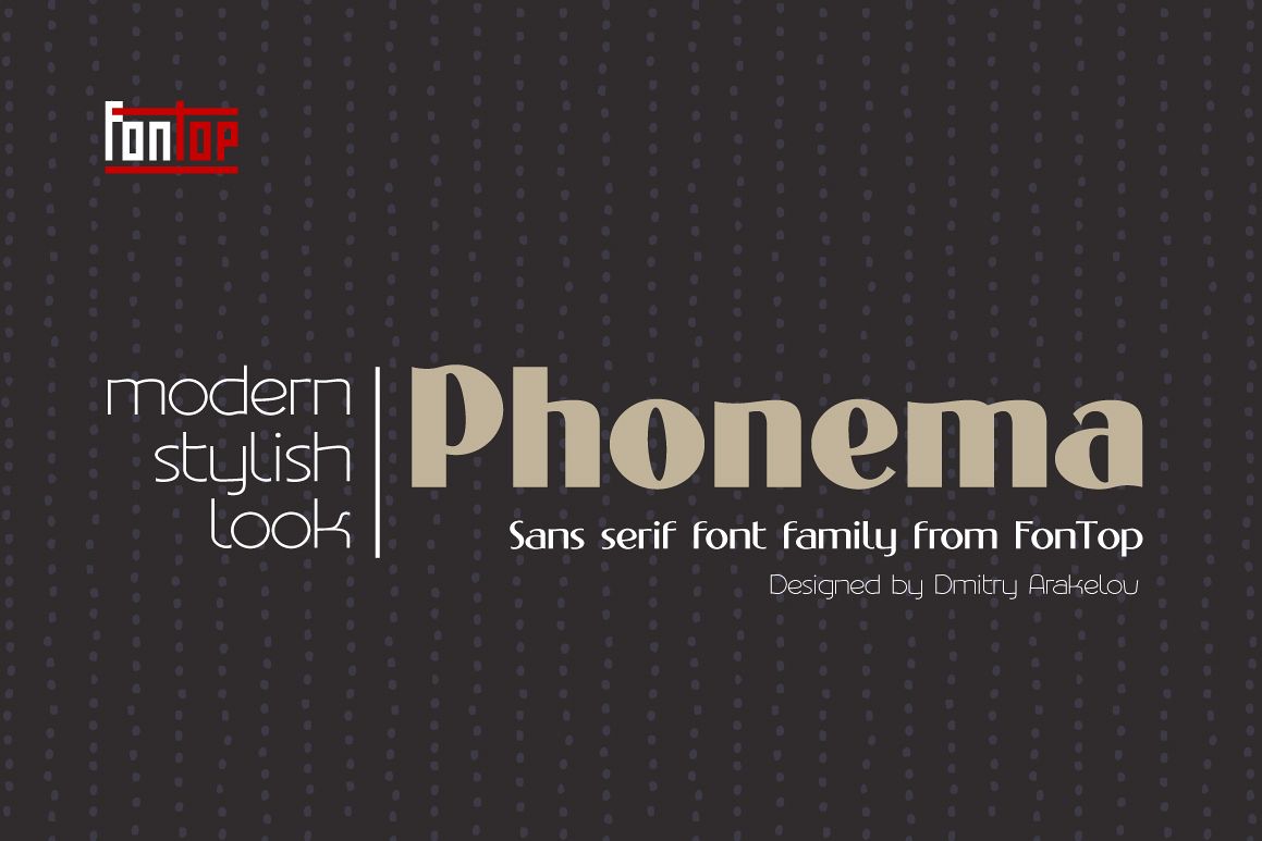 PHONEMA font family example image 1