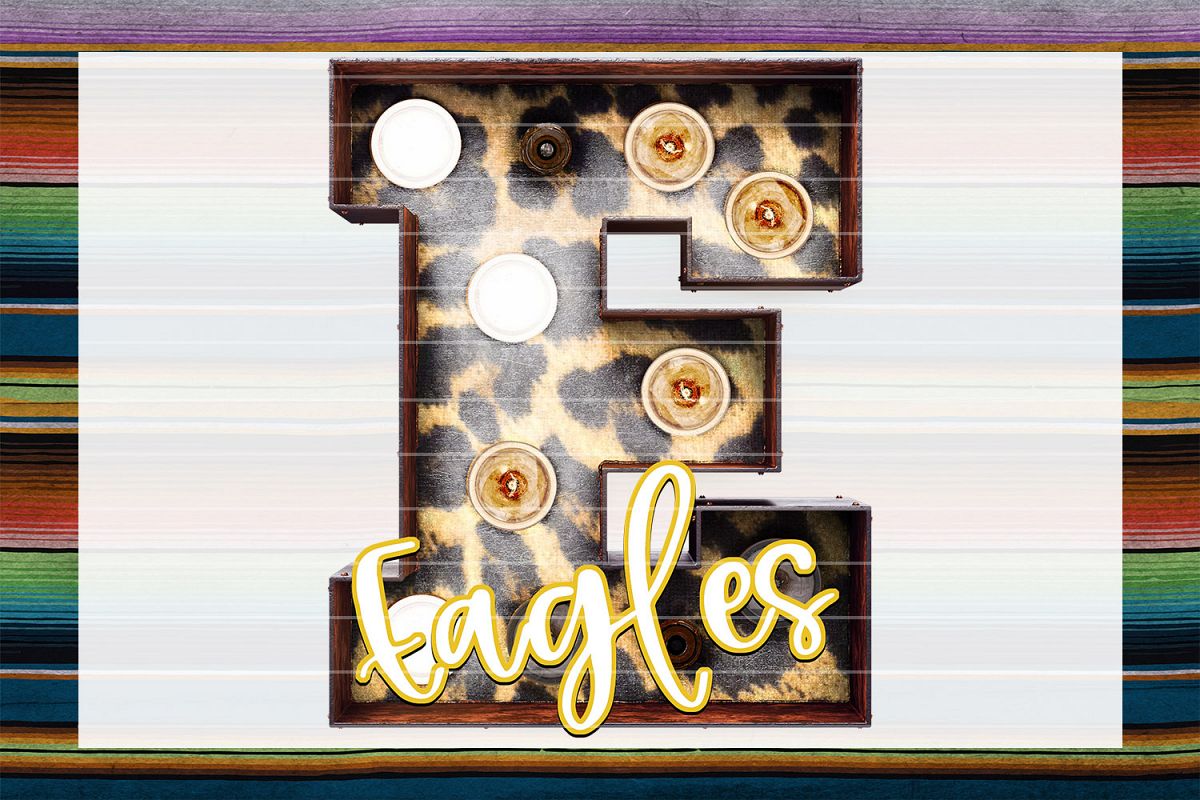 Eagles Leopard Marquee Sublimation PNG example image 1