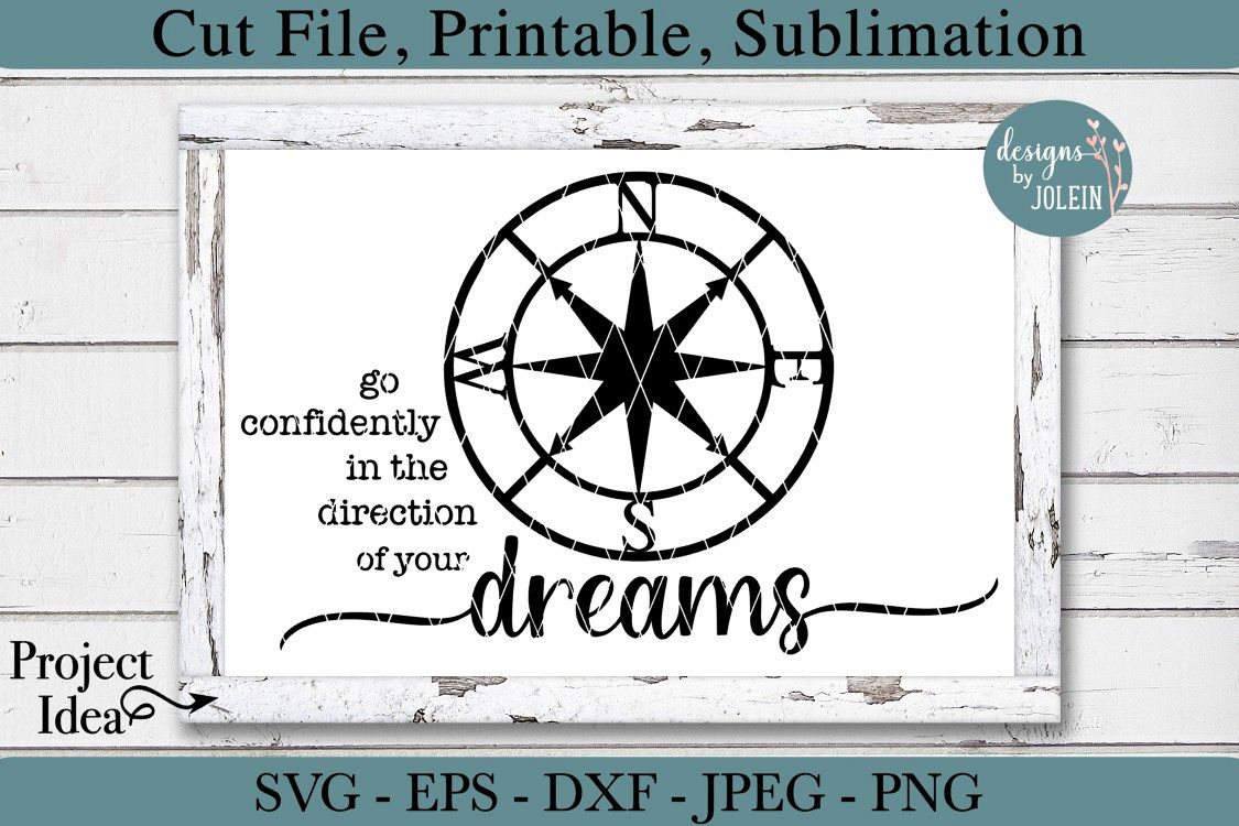 Go confidently SVG, png, eps, DXF, sublimation example image 1