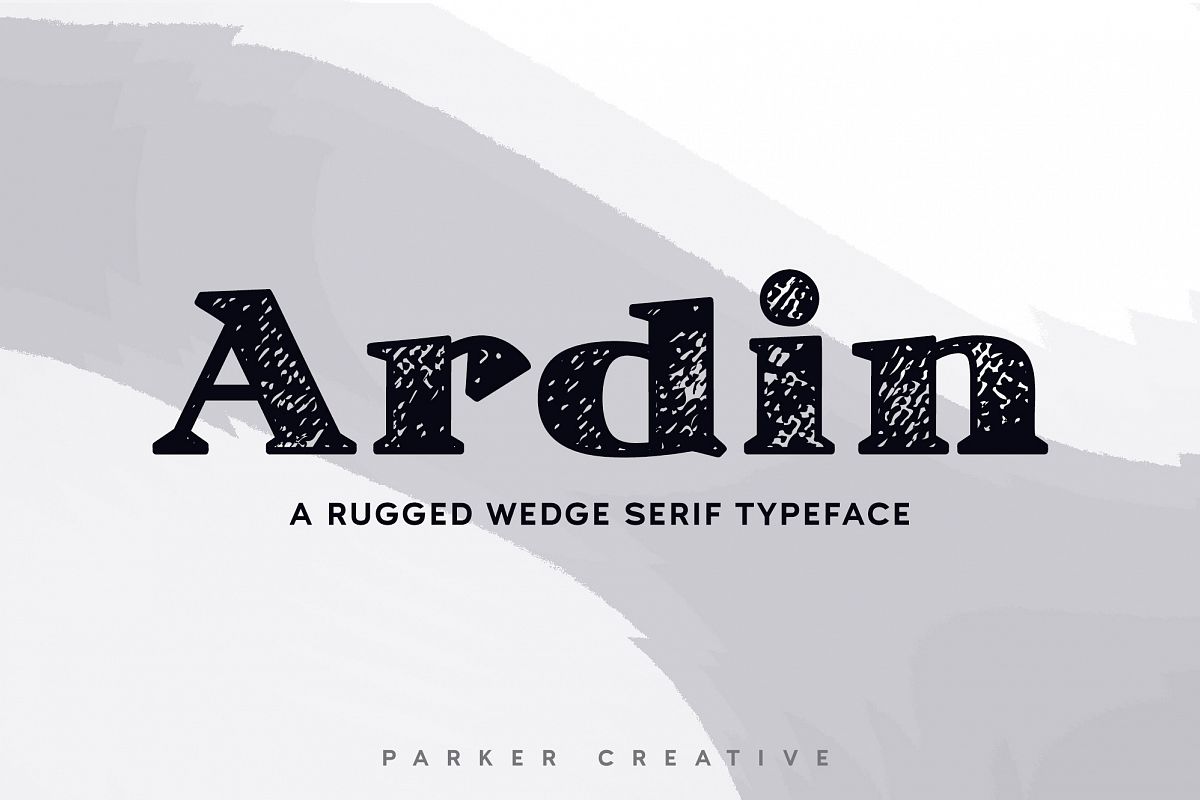 Ardin | Distressed Wedge Serif example image 1