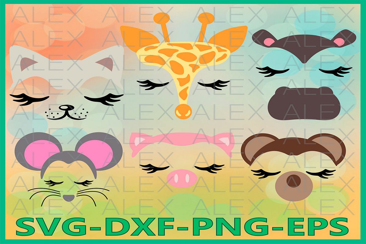 Animal SVG, Animal Face Svg, Girls Face Files svg example image 1