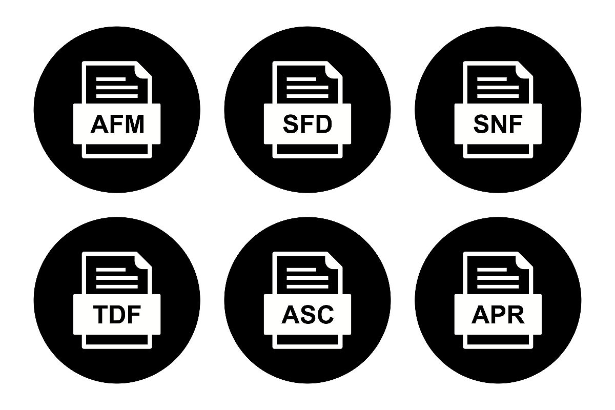 Set Of File Formats Icons example image 1