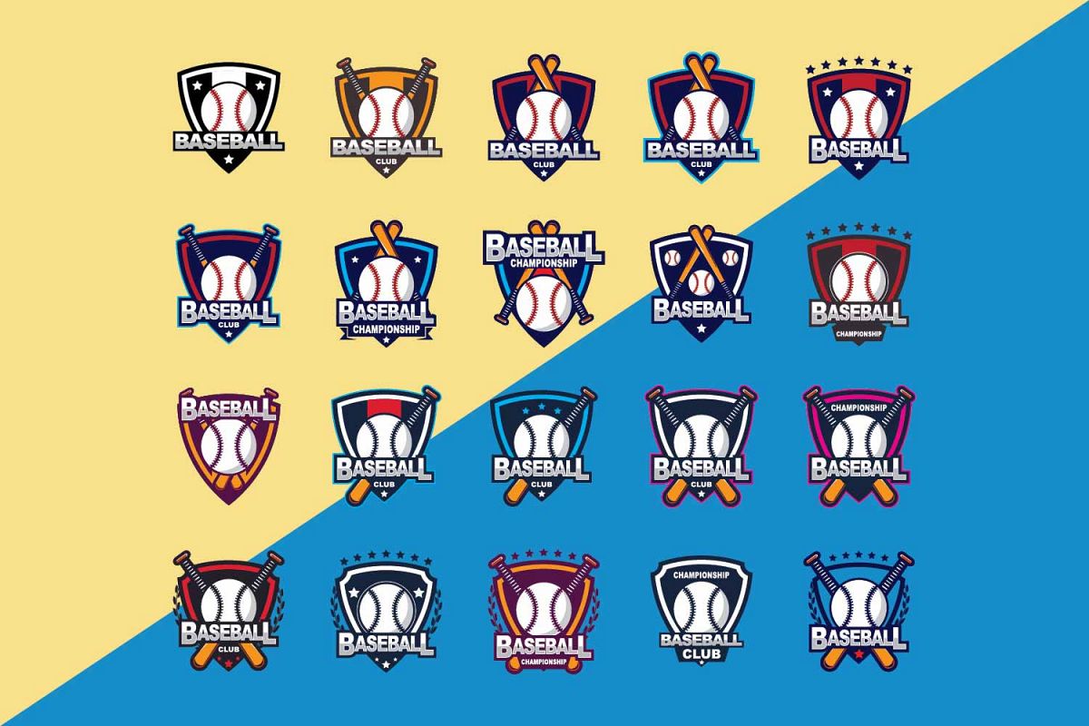 Baseball logo template example image 1