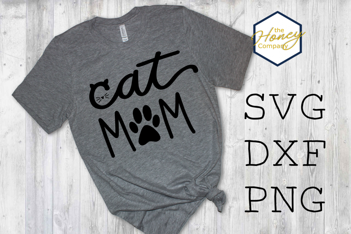 Download Cat Mom SVG PNG DXF Hand Lettered Fur Mom Mama Cut File ...