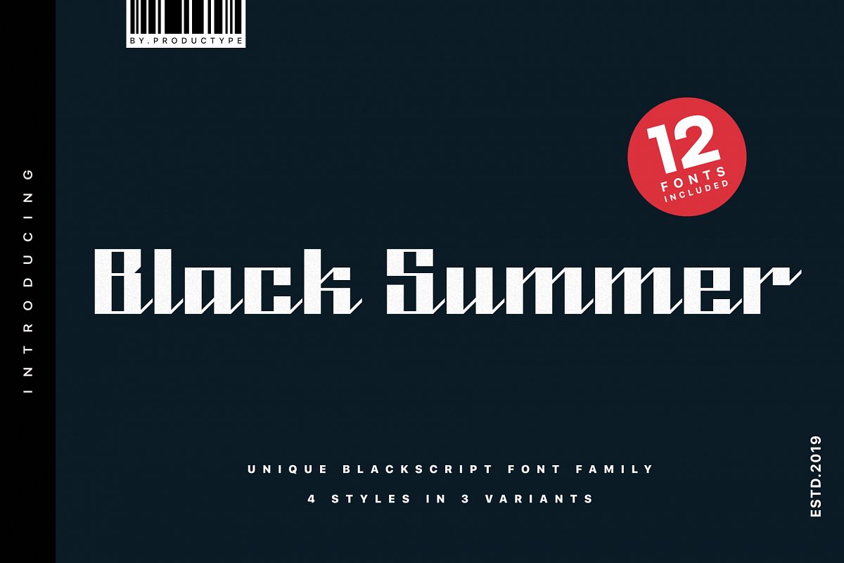 Black Summer Font Family example image 1