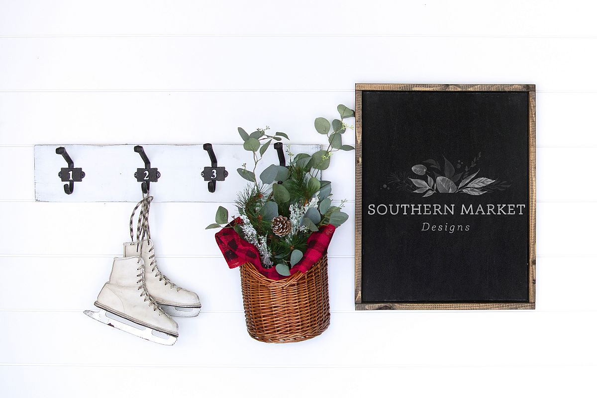 18x24 Christmas Wood Sign Mock Up Styled Photography example image 1