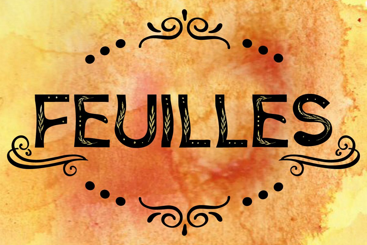 Feuilles Font example image 1