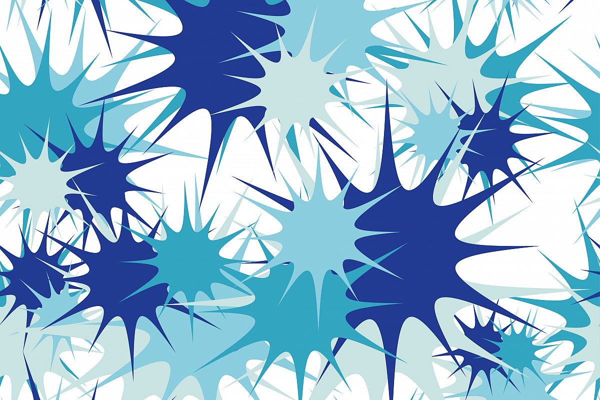 Seamless decorative background with blots and splashes. Vector illustration. Textile rapport. example image 1