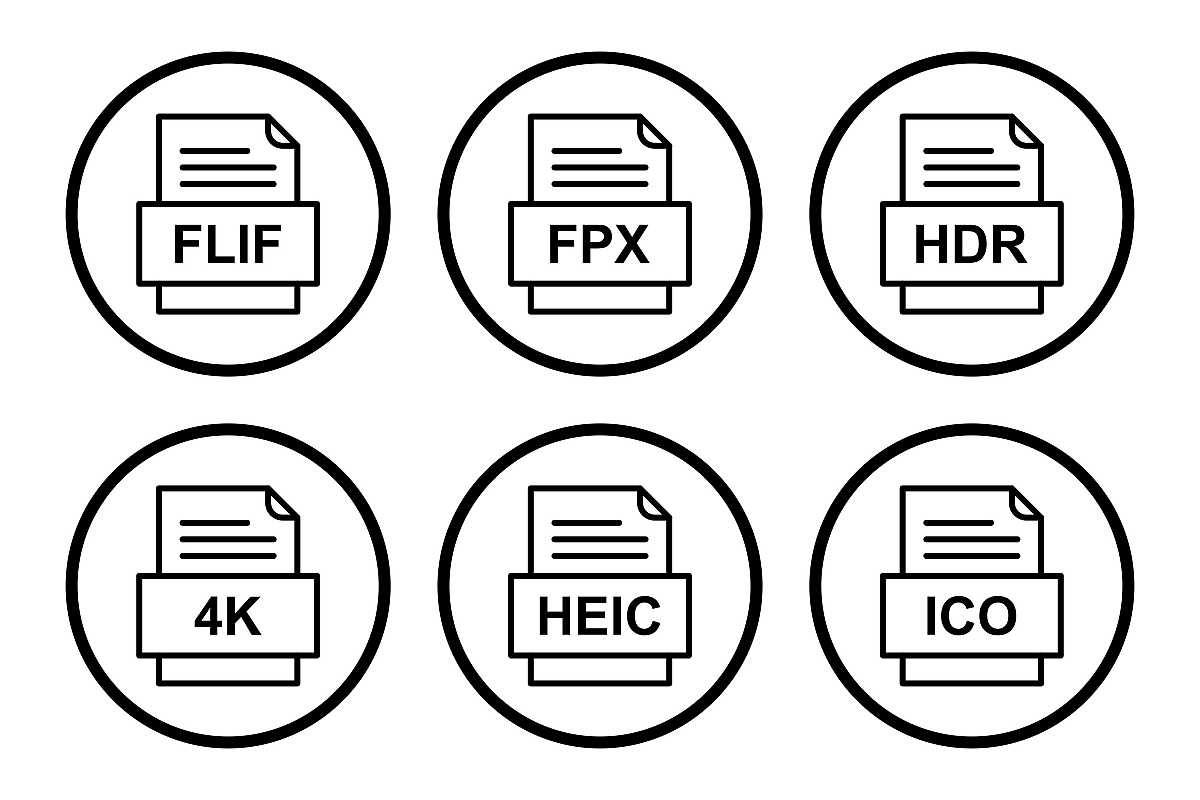 Set Of File Formats Icons example image 1