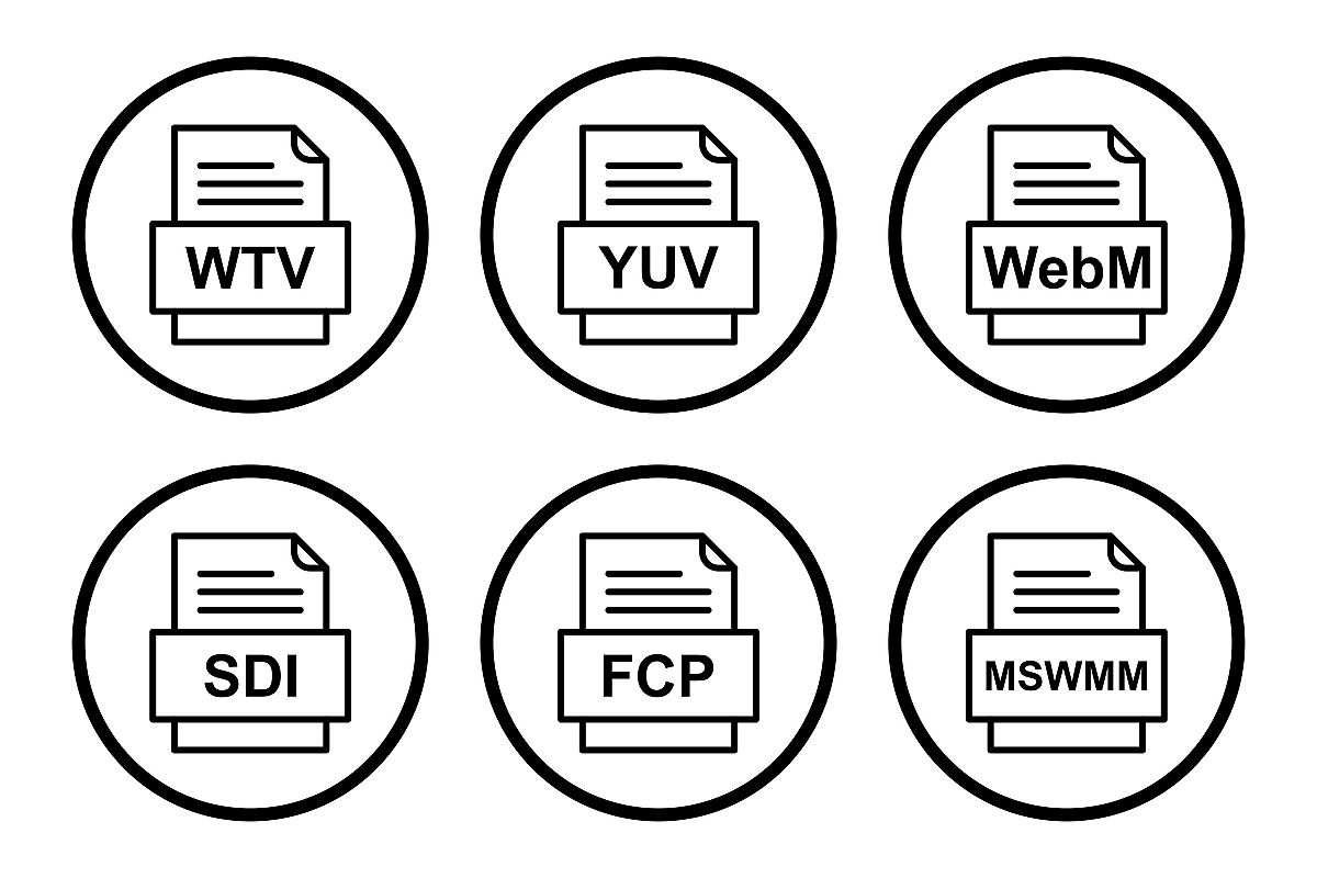Set Of File Formats Icons example image 1
