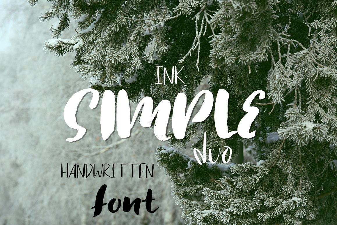 Simple ink font duo example image 1