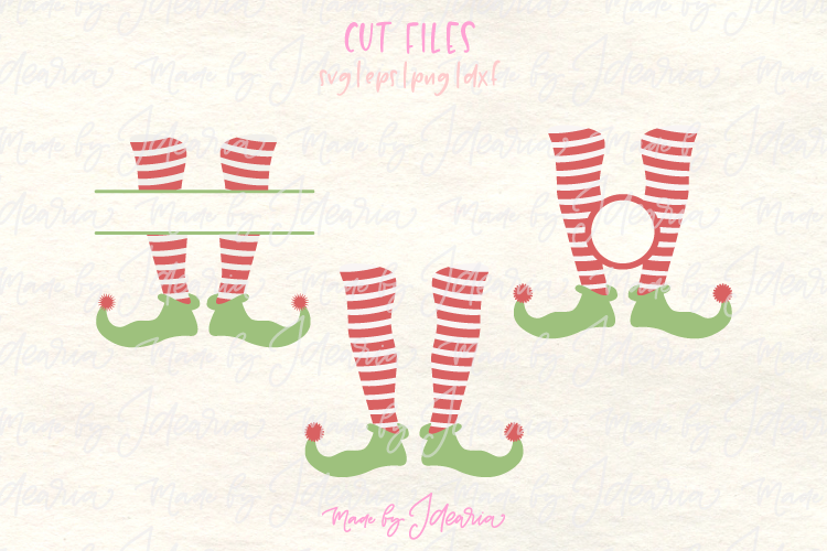 Download Christmas Elf Svg as Monogram Elf Legs Svg for Kids Shirts