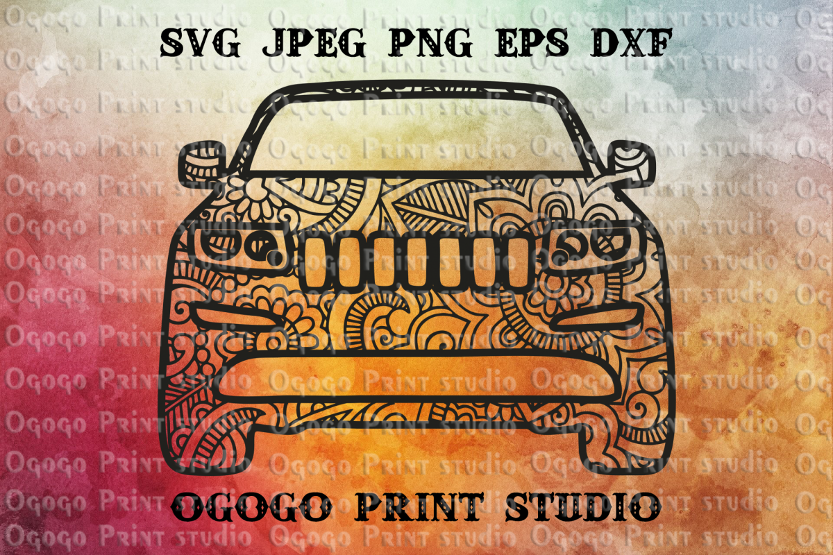 Download Car svg, Auto svg, Zentangle SVG, Mandala svg, Truck Svg ...