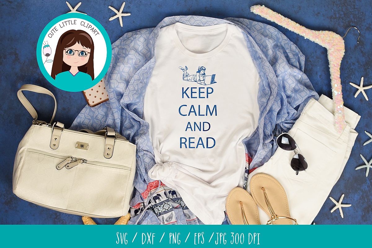 Keep Calm and Read svg example image 1