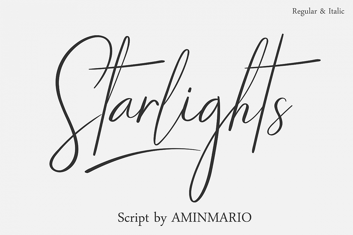 STARLIGHTS | A Classy Script example image 1