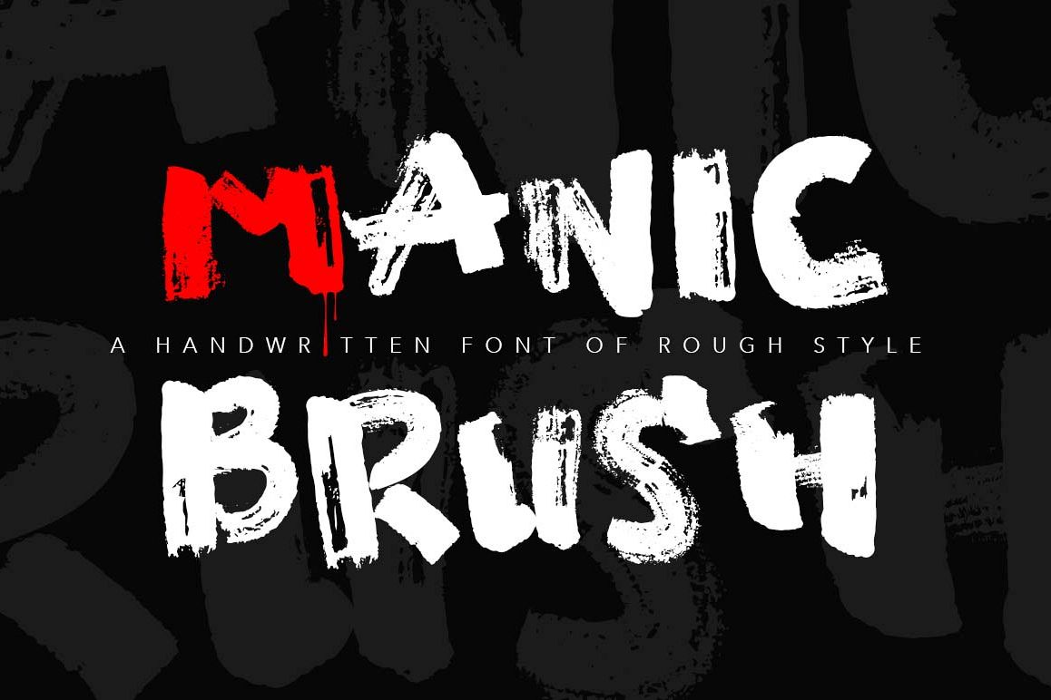 Manic Brush Script Font example image 1