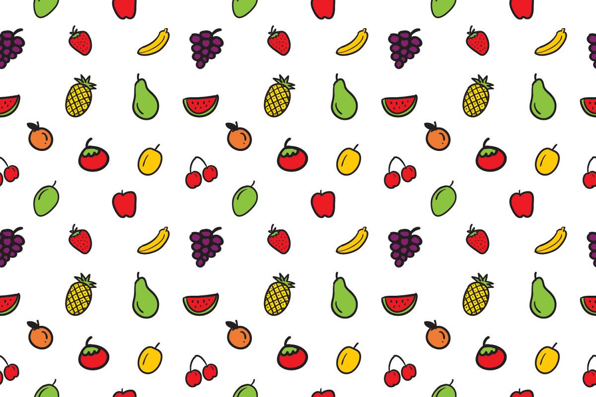 seamless pattern of fruits (336596) | Patterns | Design Bundles
