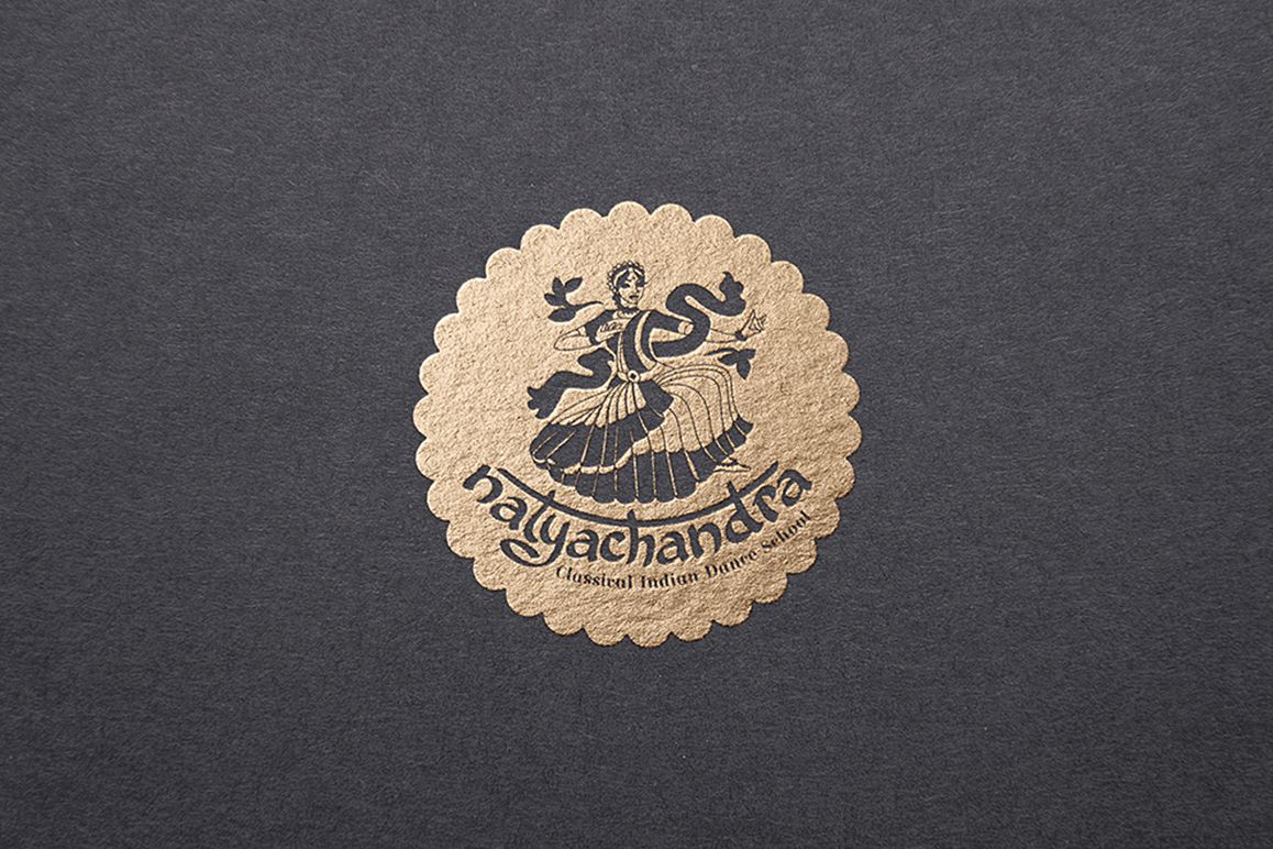 India Dance logo symbol illustration example image 1
