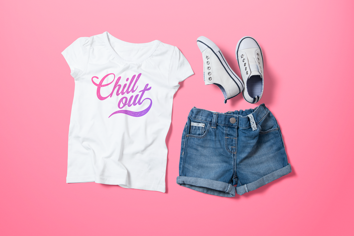 Crew Neck T-shirt Mock-up Girl's Version example image 1