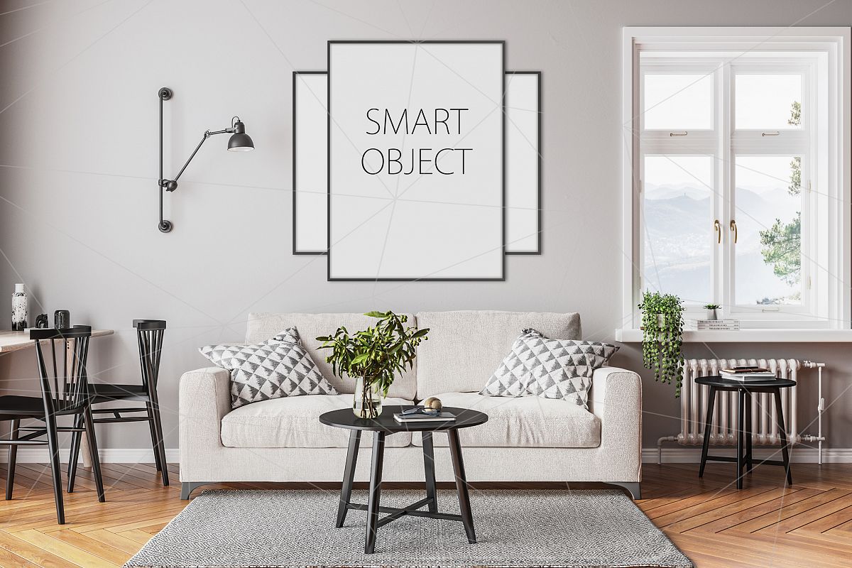 Frame Mockup Horizontal Vertical Mock Up