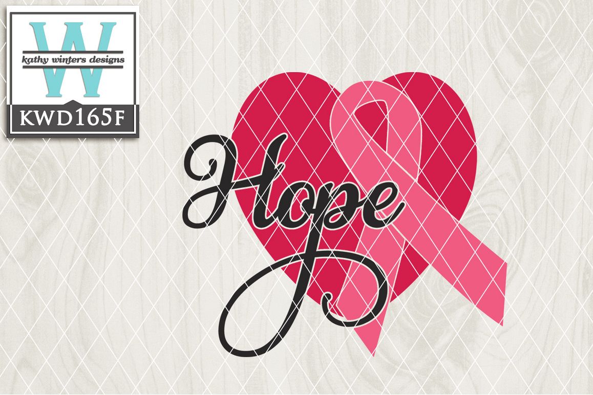 Breast Cancer Awareness Cutting File KWD165F example image 1
