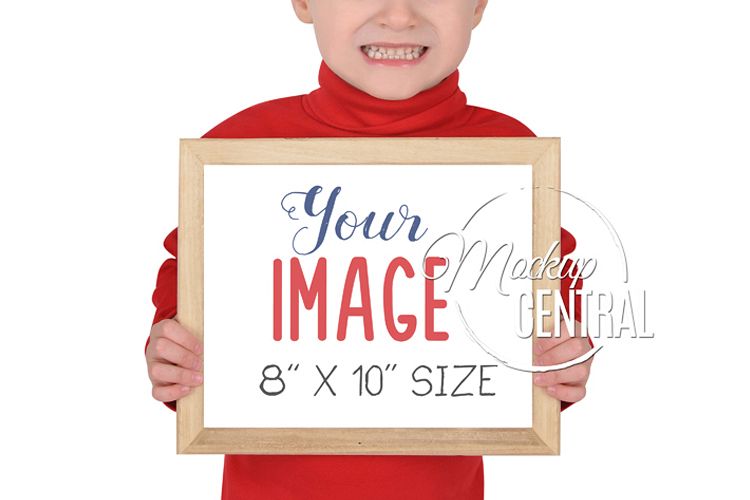Children's School Frame Sign Mock Up, JPG & PNG Mockup example image 1
