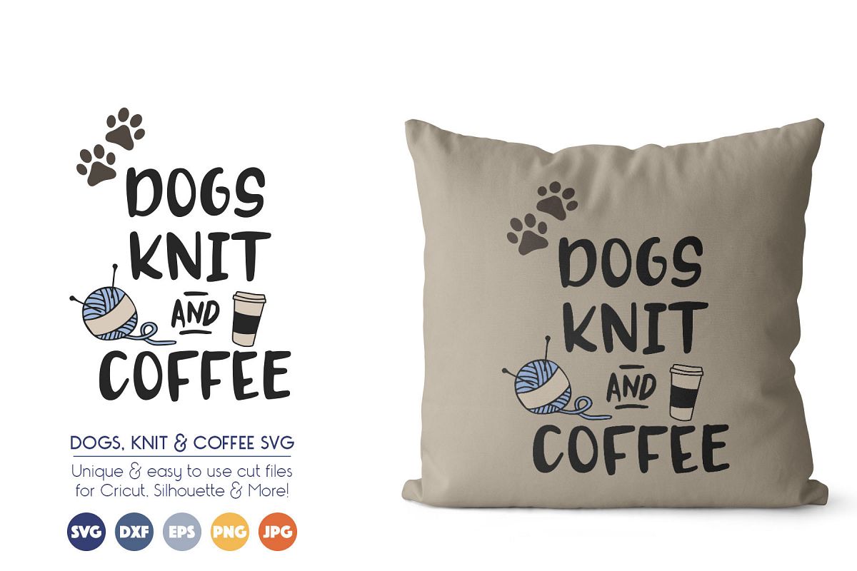 Download Reading Svg Files Dogs Knit And Coffee