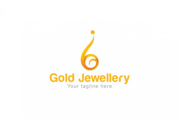 Gold Jewellery - Abstract Iconic Human Figure Stock Logo example image 1