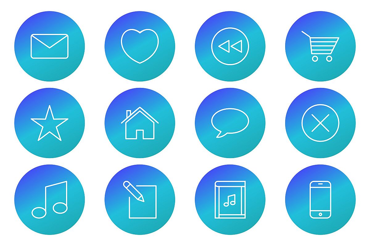 Set Of Multimedia Icons example image 1